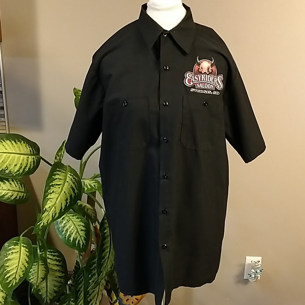 Red Cap easyrider saloon Sturgis black shirt